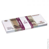 Деньги шуточные '100 рублей', упаковка с европодвесом, AD0000094
