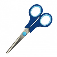 Ножницы Attache Economy 140 мм с пласт. прорезин. ручками, цвет синий